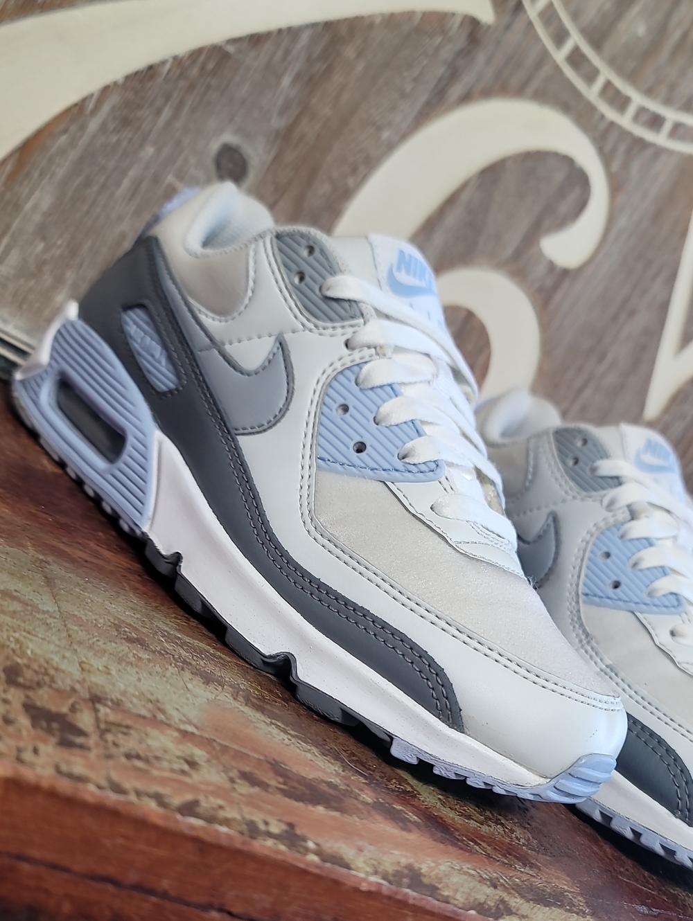 Nike Wmns Air Max 90 'Blissful Blue' Wmns 7.5 (Great Condition) Fast Shipping - Picture 7 of 16